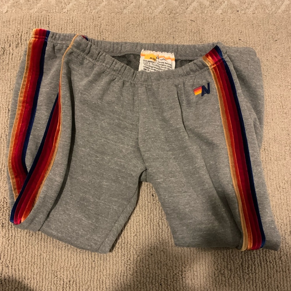 NWOT Aviator Nation Sweatpants Velvet Stripes